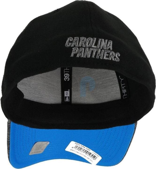 Produktbild New Era NFL - Carolina Panthers - Grey Collection 39Thirty Cap schwarz LXL (59, 60, 61, 62)