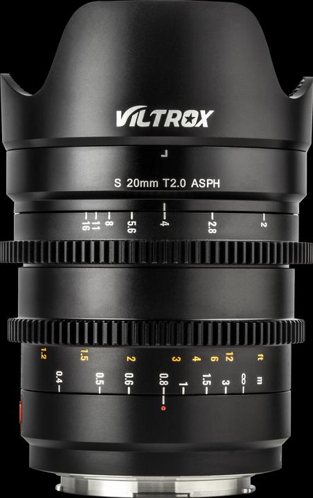 Viltrox L-20mm T2.0 S Full Frame. Manual focus Cine lens for Panasonic L mount, 20mm/T2.0 (L-Mount, Vollformat)