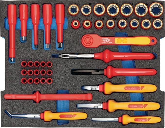 Actual product image Gedore VDE Hybrid tool range (53 pieces)