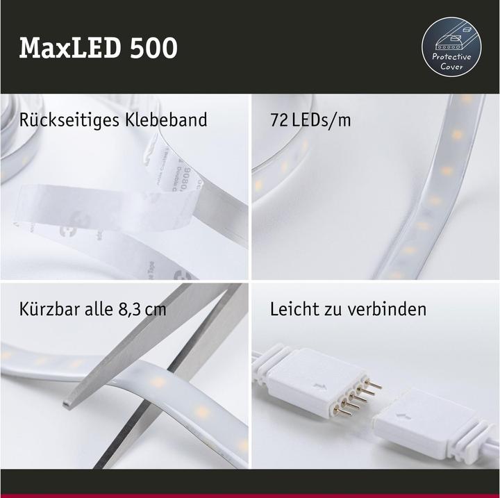 Immagine prodotto Paulmann MaxLED 500 Strisce (Bianco caldo, 100 cm, Interno)