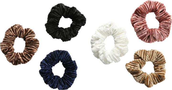 Immagine prodotto Trisa Moda Scrunchy Offwhite, Pink, Beige 3 pezzi. (Elastico per capelli)