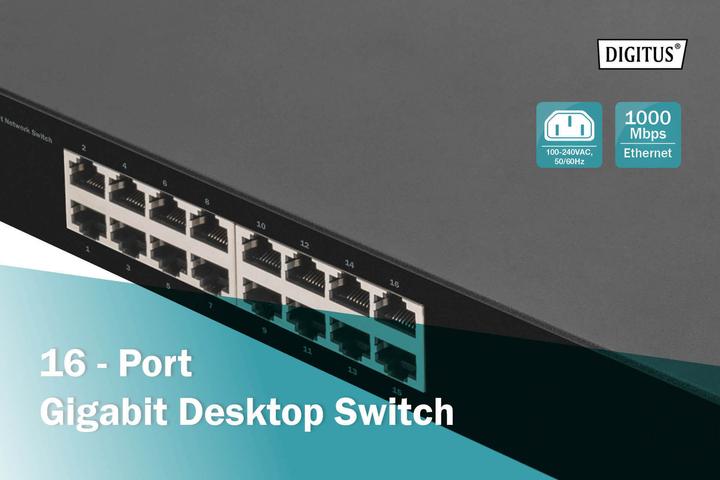 Produktbild Digitus 16-Port Gigabit Switch (16 Ports)