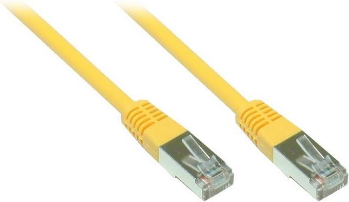 Produktbild Varia Patchkabel Cat. 5e - 5 m, F/UTP, gelb (CAT5e, 5 m)