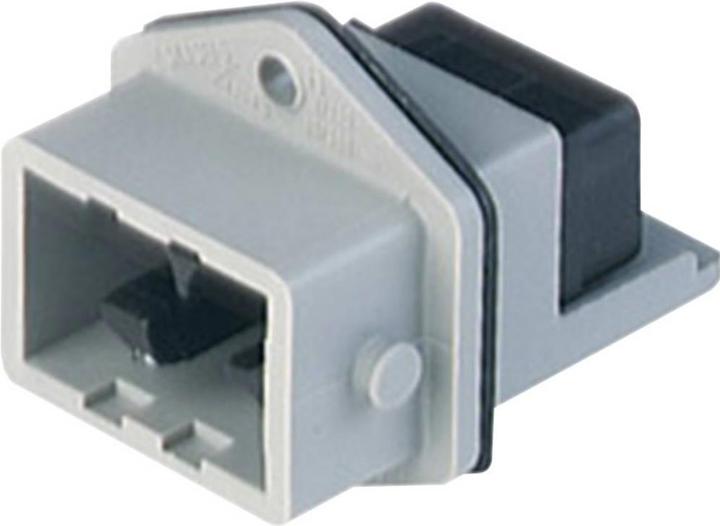 Produktbild SKS Hirschmann Netz-Steckverbinder Stecker, Einbau vertikal Gesamtpolzahl: 5 + PE 6 A Grau STASEI 5 1 St