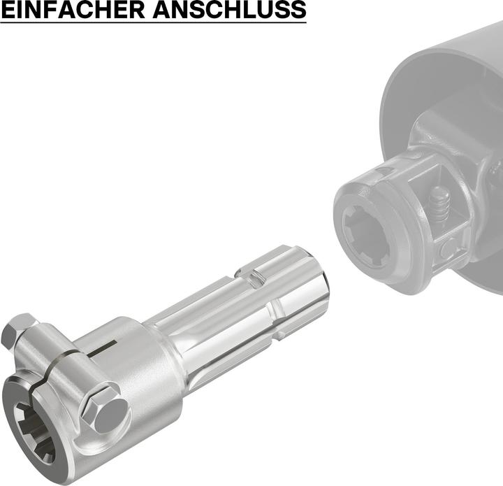 Produktbild Wiltec Zapfwelle 175mm Buchse Keilwellenaufnahme 1 3/8" Z6 für Ausgangswelle 1 3/4" Z6 (Traktorzubehör)