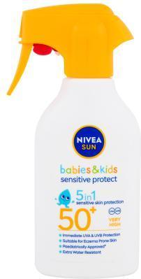 Actual product image NIVEA Babies & Kids Sensitive Protect (Sun spray, SPF 50, 270 ml, 150 g)