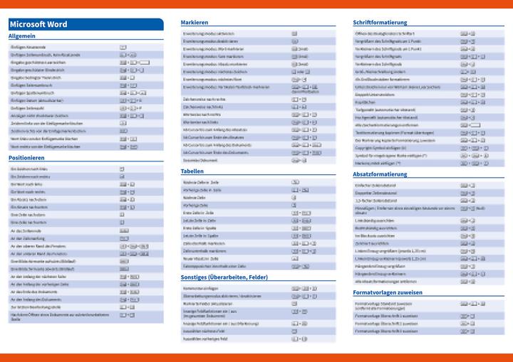 Nährwerte und Zutaten Wo&Wie: Microsoft-Office - Schnelle Tasten für Word und Excel (Deutsch, Inge Baumeister, Christian Bildner, 2021)
