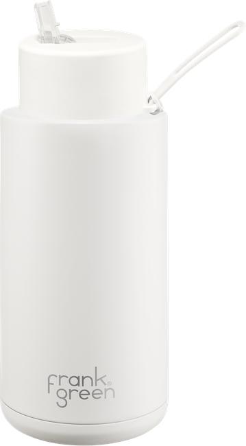 Frank Green Edelstahl Keramik Cup - Straw (1 l)