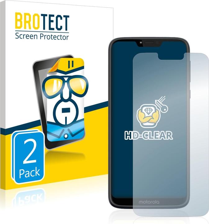 Produktbild BROTECT Schutzfolie Displayschutz Klar (2 Stück, Motorola Moto G7 Power)
