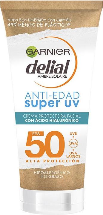 Garnier Delial Anti Aging Super Uv Schutzcreme für das Gesicht Spf50 50ml (Sonnencreme Gesicht, SPF 50, 50 ml)