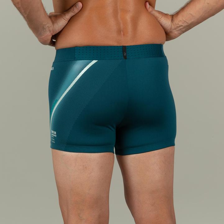 Produktbild Nabaiji Badehose Boxer Herren - 500 Fiti Lini grün (40)