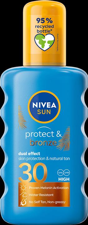 NIVEA Sun Protect & Bronze Sun Spray (Sonnenspray, SPF 30, 200 ml, 230 g)