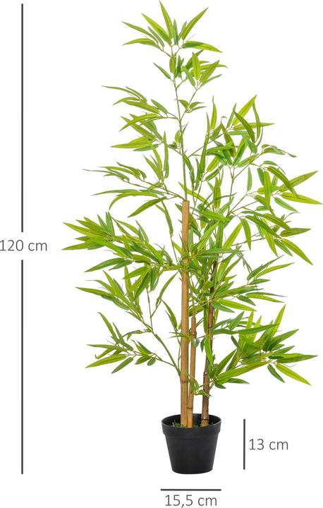 Produktbild Outsunny Künstlicher Bambus im Topf (120 cm)