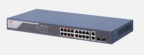 Actual product image Hikvision DS-3E1318P-SI (18 Ports)