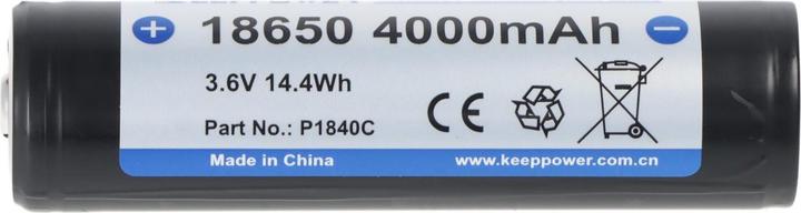 Produktbild Keeppower Akku 18650 4000mAh, 3,7V Li-Ion-Akku geschützt, Pluspol erhöht (18650, 4000 mAh)