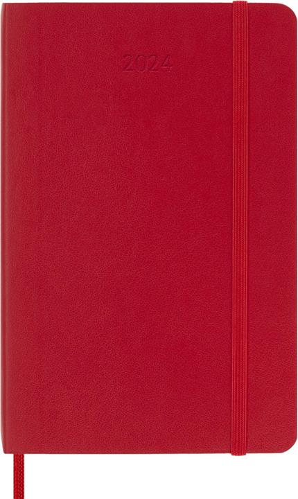 Actual product image Moleskine 12 Months Weekly Notebook 2024, Pocket/A6, Scarlet Red (9 x 14 cm, English)