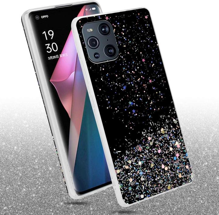 Produktbild Cadorabo TPU Hülle für Oppo FIND X3 PRO mit Glitzer (Oppo Find X3 Pro)