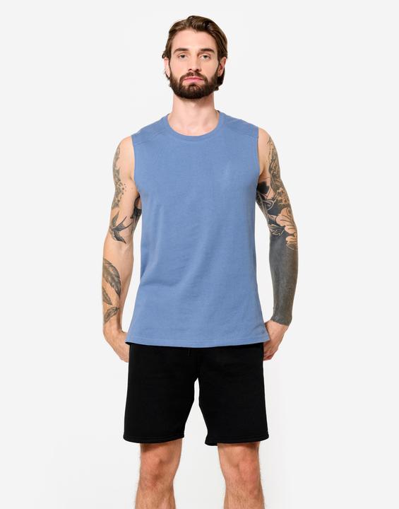 Actual product image Domyos Tank Top Herren dehnbar - kometenblau (M)