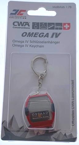 Actual product image Jägerndorfer Key fob red Gstaad Omega-IV/10, metal