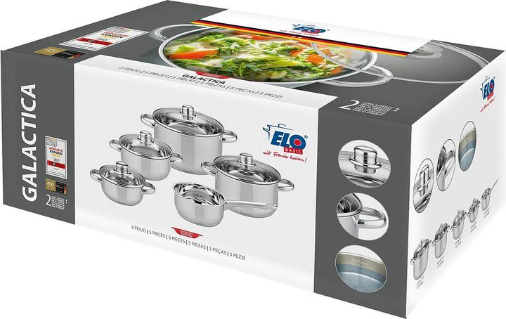 Actual product image ELO Topfset Galactica ES 5tlg (16 cm, Frying pan, Stainless steel)