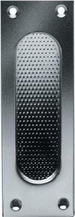 Produktbild FSB Schiebetürmuschel 42 4211 Aluminium F1 / naturfarbig käntig blind Länge 120 mm Breite 40 mm