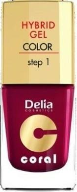 Delia Cosmetics Cosmetics Coral Hybrid Gel Nail Polish No. 12 Chestnut Brown 11ml