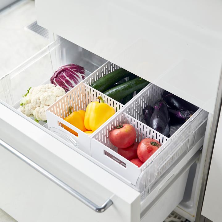 Actual product image Yamazaki TOWER vegetable basket (1 x, 15 x 32 x 12 cm)