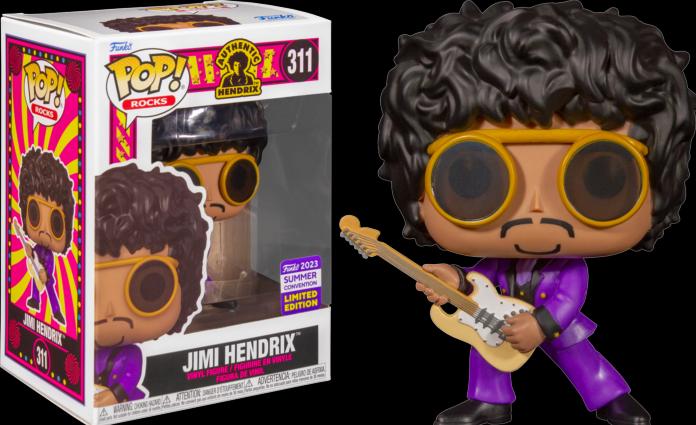 Actual product image Funko POP! Jimi Hendrix (Purple Haze) Exclusive Summer Convention 2023