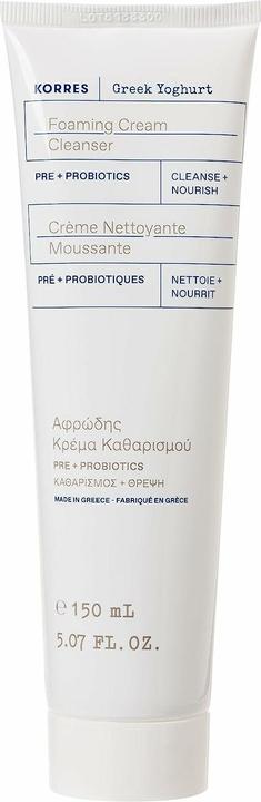 Korres Crema detergente schiumogena allo yogurt greco (Lozione detergente, 150 ml)
