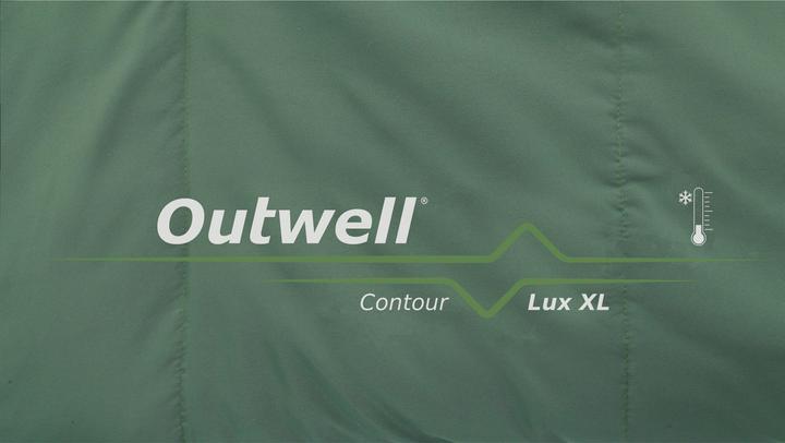 Image du produit Outwell sac de couchage Contour Lux XL polyester, vert (235 cm)