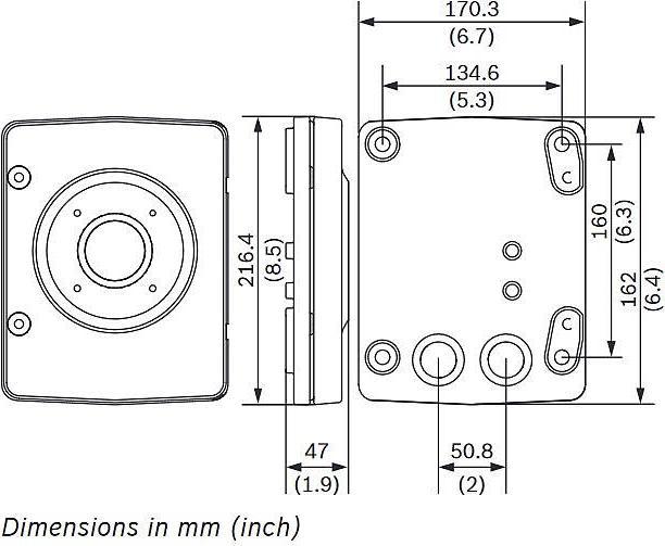 Actual product image Bosch Security Systems NDA-U-WMP surveillance camera accessories housing & mounting (Housing)