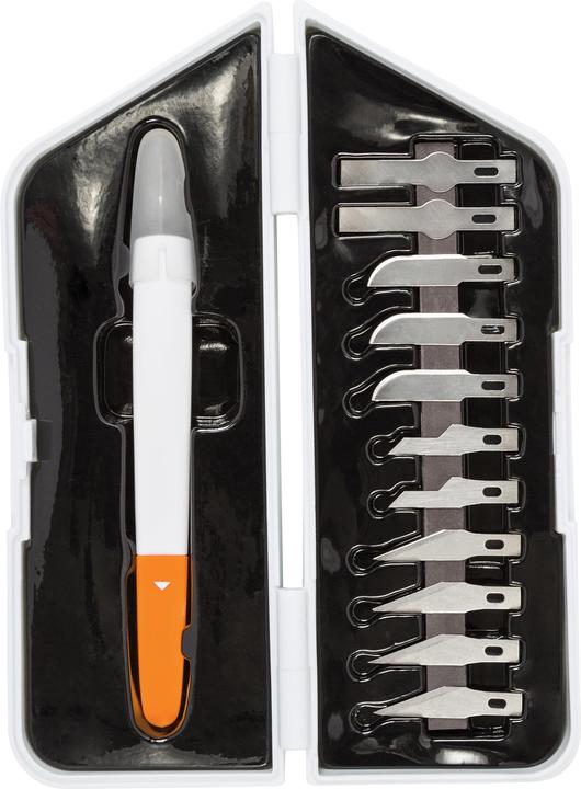 Image du produit Fiskars Couteau artisanal ""Premium Precision"", set de 13 Contenu : 1 x couteau de précision, 3 x lames (Cutters)