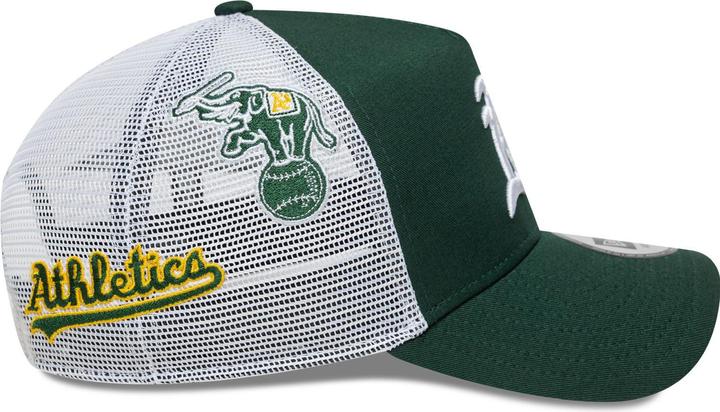 Actual product image New Era A-Frame Trucker Cap - Multi Patch Oakland Athletics (One size)