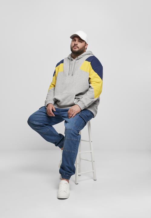 Actual product image Urban Classics Oversize 3-Tone Hoody (XXL)