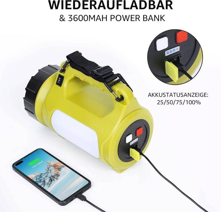 Produktbild Lepro LED-Handscheinwerfer (25 cm, 1000 lm)