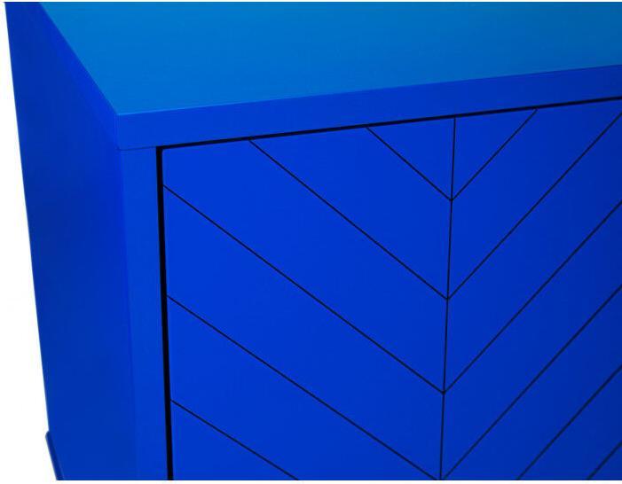 Produktbild Mr.Wood Sideboard Camden Herringbone Blue 175 x 75 cm (175 x 45 x 75 cm)