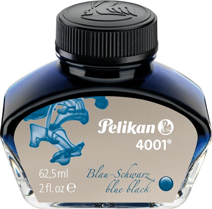 Image du produit Pelikan Encre 4001 en pot, bleu-noir, contenu : 62,5 ml (Encrier, Noir)