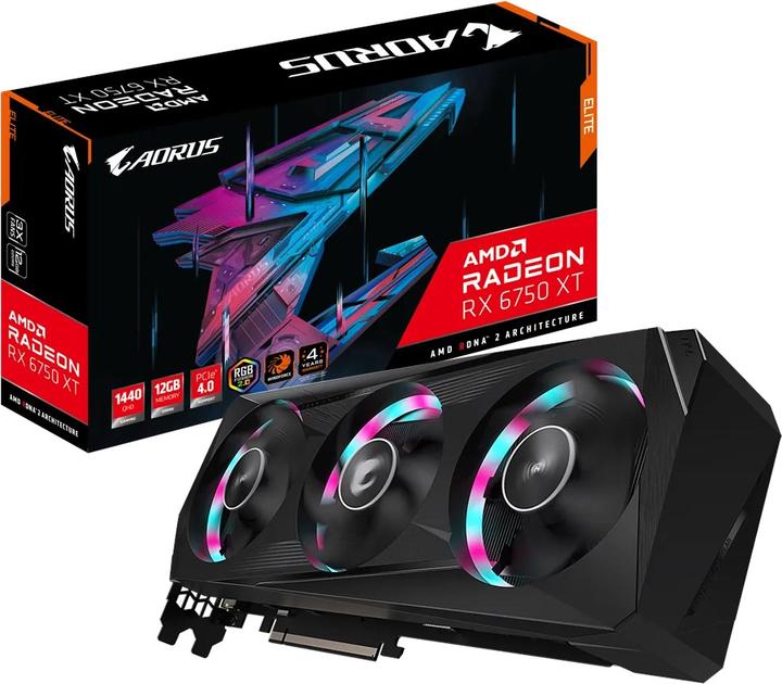 Produktbild Gigabyte AORUS Radeon RX 6750 XT ELITE (12 GB)