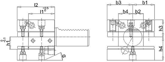 Productafbeelding Magni FORTIS VDI meervoudige houder D1 40x25mm overc.