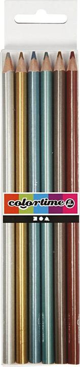Produktbild Creativ Company Driehoekige Kleurpotloden - Metallic, 6st. (Metallic-Farben, 6 x)