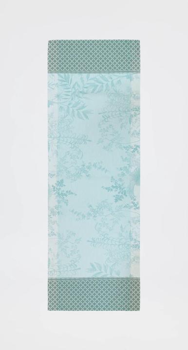 Produktbild Le Jacquard Français Tischläufer Jardin d'Eden Jardin d'Eden hellblau/klein gemustert