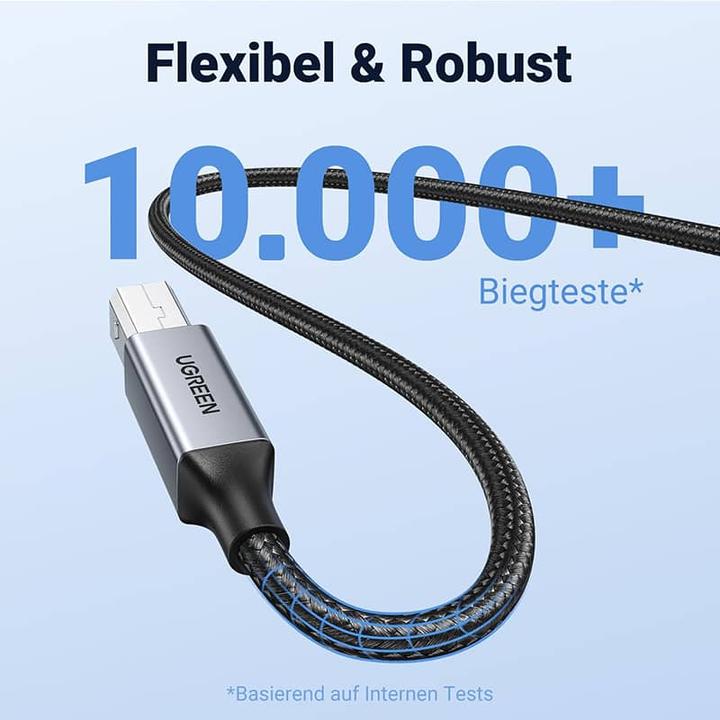 Actual product image Ugreen USB A – USB B (3 m, USB 2.0)