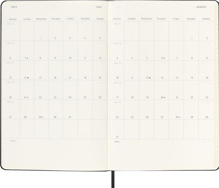 Produktbild Moleskine Schüleragenda (13 x 21 cm, Englisch)