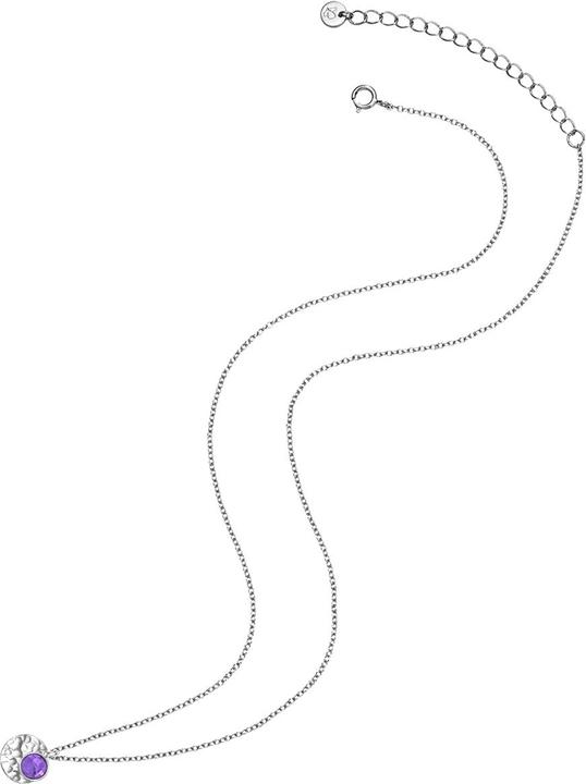 Image du produit Glanzstücke München Femme cercle argent sterling améthyste argent 40,0 cm chaîne de base + 5,5 cm d'extension - 31412 (Argent Sterling, 40 - 45 cm)