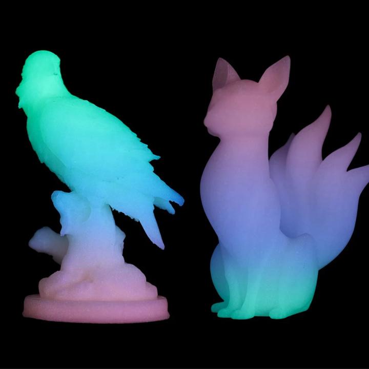 Image du produit eSUN Filament PLA Luminous Rainbow 1.75mm 1Kg (PLA, 1.75 mm, 1000 g, Multicolore)