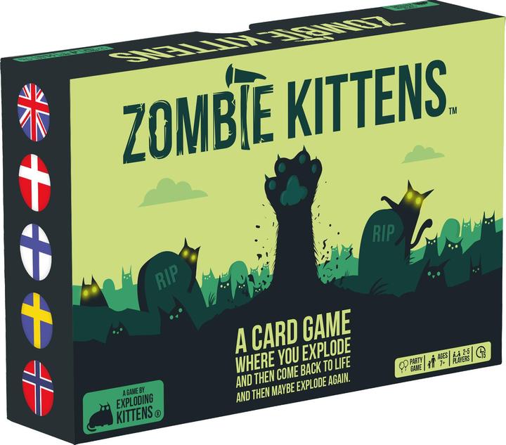 Produktbild Exploding Kittens Zombie Kittens Nordic - korttipeli (Englisch)