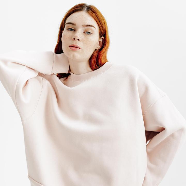 Image du produit Decathlon Sweat col rond femme, rose (M)