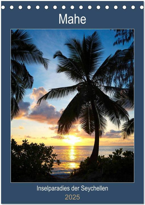 Actual product image Mahe - Island Paradise of the Seychelles (Desk Calendar 2025 DIN A5 portrait), Monthly (A5, German)