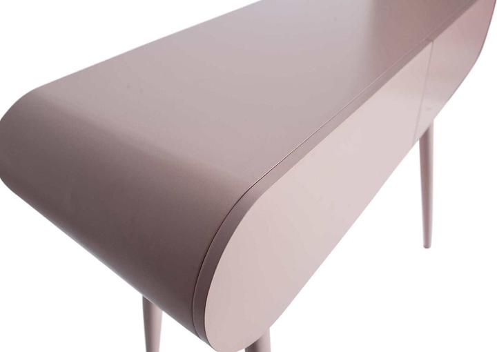 Actual product image BePureHome Side table Flo with drawers Pink (90 x 35 x 79 cm)