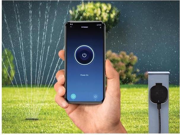 Produktbild Velleman Smart-Wi-Fi-Steckdose - Für Den Aussenbereich - Typ E (Französisches System)